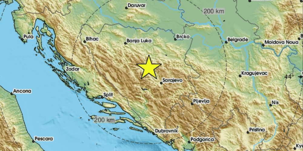 Registrovan zemljotres, epicentar kod Begov Hana